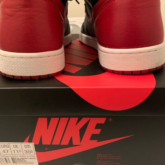 jordan 1 bred 2016 12.5 US 47 EU. Pre-owned main image 7
